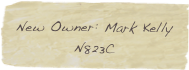 New Owner: Mark Kelly
N823C